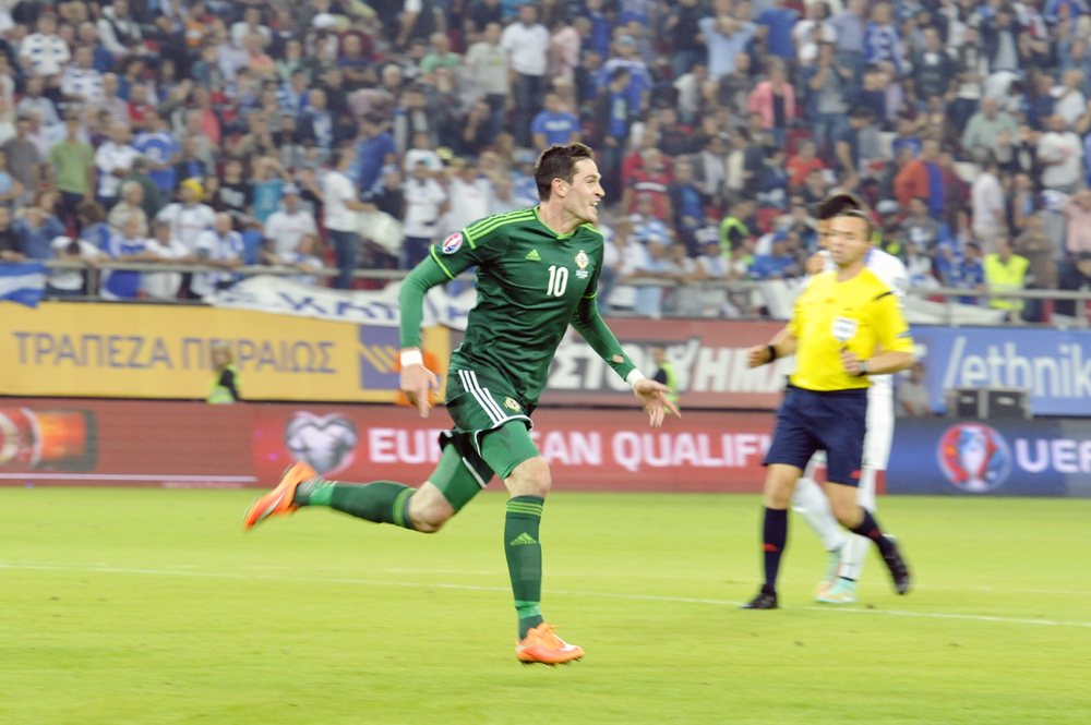 Kyle Lafferty. Fotó: Kostas Koutsaftikis/Shutterstock.com
